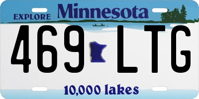MN license plate 469LTG