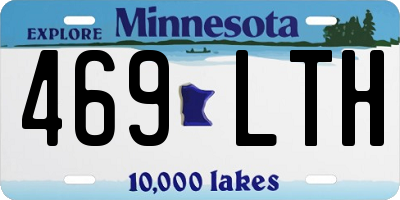 MN license plate 469LTH