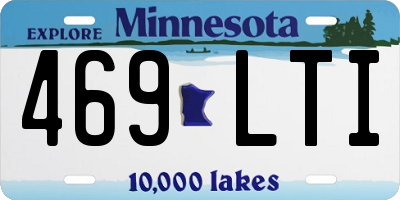 MN license plate 469LTI
