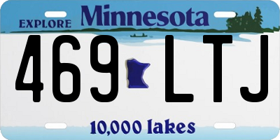 MN license plate 469LTJ
