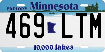 MN license plate 469LTM