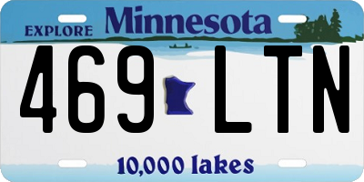 MN license plate 469LTN