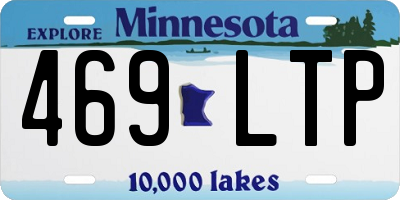 MN license plate 469LTP
