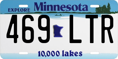 MN license plate 469LTR