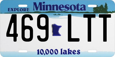 MN license plate 469LTT