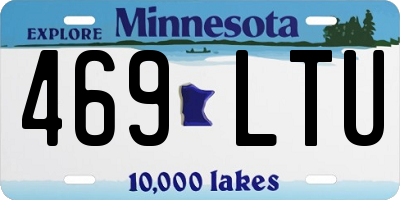 MN license plate 469LTU