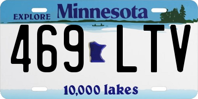 MN license plate 469LTV