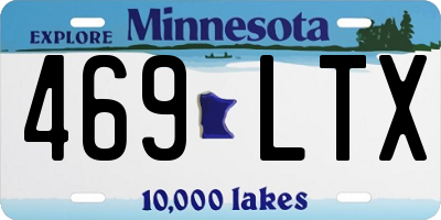 MN license plate 469LTX