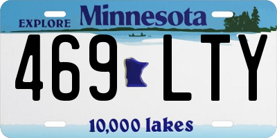 MN license plate 469LTY