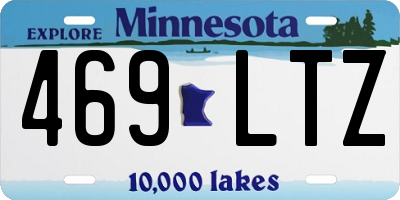 MN license plate 469LTZ
