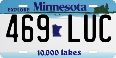 MN license plate 469LUC