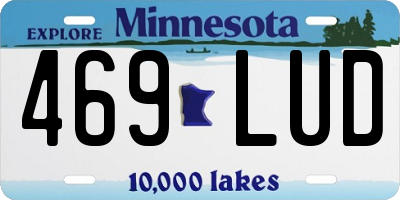 MN license plate 469LUD