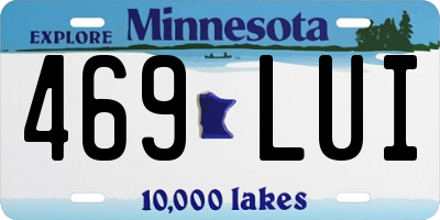 MN license plate 469LUI