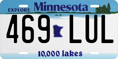 MN license plate 469LUL