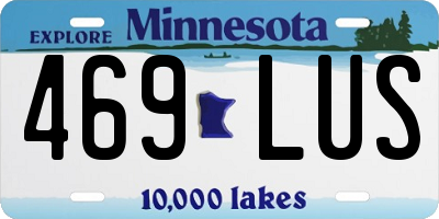 MN license plate 469LUS