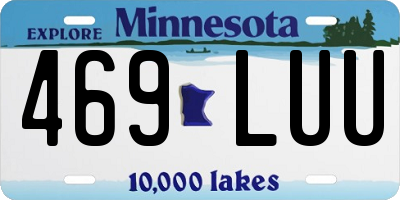 MN license plate 469LUU