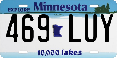 MN license plate 469LUY