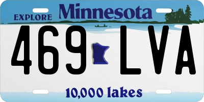 MN license plate 469LVA