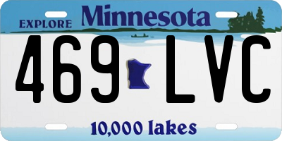 MN license plate 469LVC