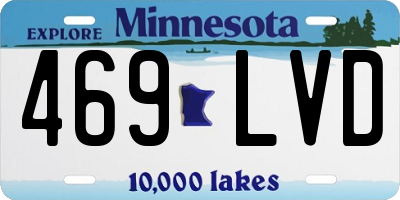 MN license plate 469LVD