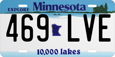 MN license plate 469LVE