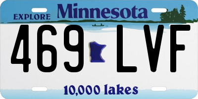 MN license plate 469LVF