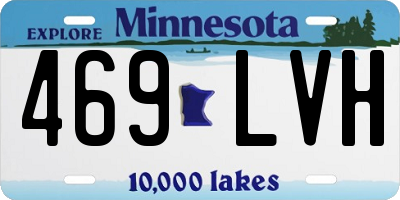 MN license plate 469LVH