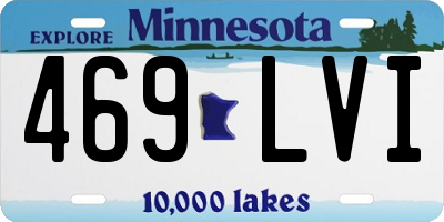 MN license plate 469LVI