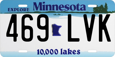 MN license plate 469LVK