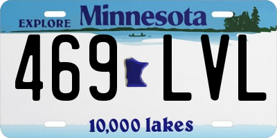 MN license plate 469LVL