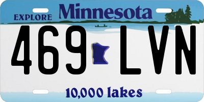 MN license plate 469LVN