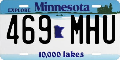 MN license plate 469MHU