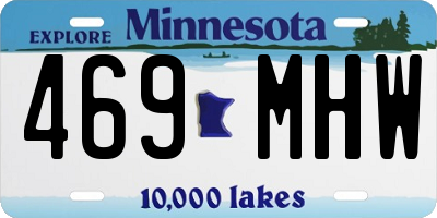 MN license plate 469MHW