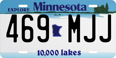 MN license plate 469MJJ