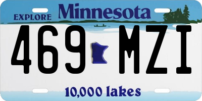 MN license plate 469MZI
