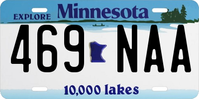 MN license plate 469NAA