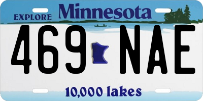 MN license plate 469NAE
