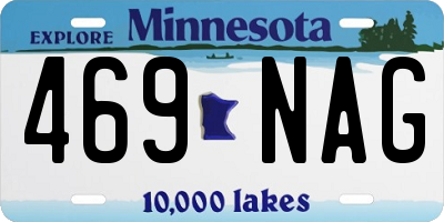 MN license plate 469NAG