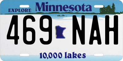 MN license plate 469NAH