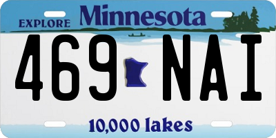 MN license plate 469NAI