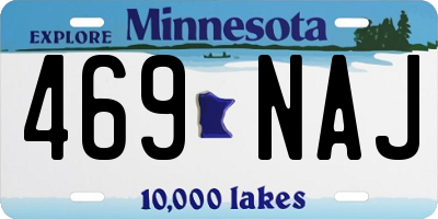 MN license plate 469NAJ