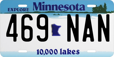 MN license plate 469NAN
