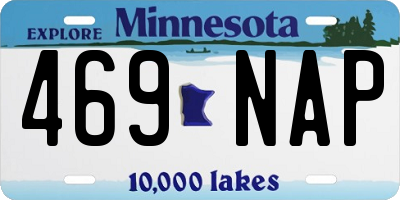 MN license plate 469NAP