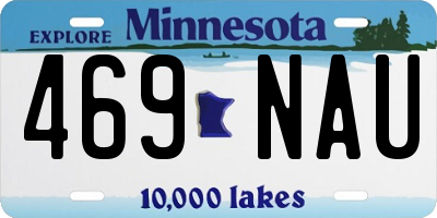 MN license plate 469NAU