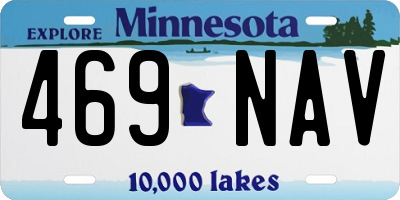 MN license plate 469NAV