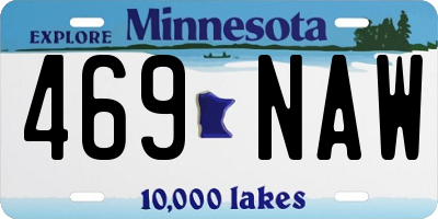 MN license plate 469NAW