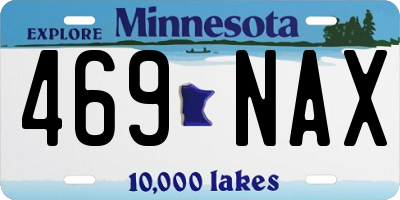 MN license plate 469NAX
