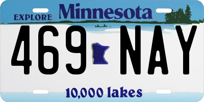MN license plate 469NAY