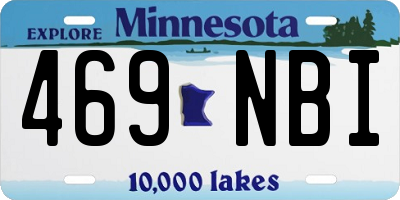 MN license plate 469NBI