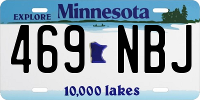 MN license plate 469NBJ
